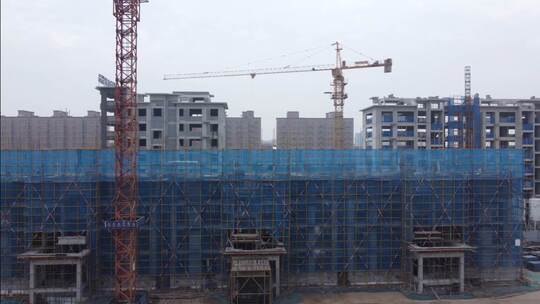 房地产建筑工地：在建工地空镜