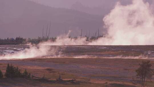 蒸汽，间歇泉，热液，火山