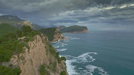 房屋，海岸线，海滩，景观