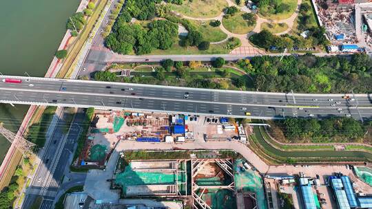 广州琶洲航拍2022年最新华南大桥琶洲