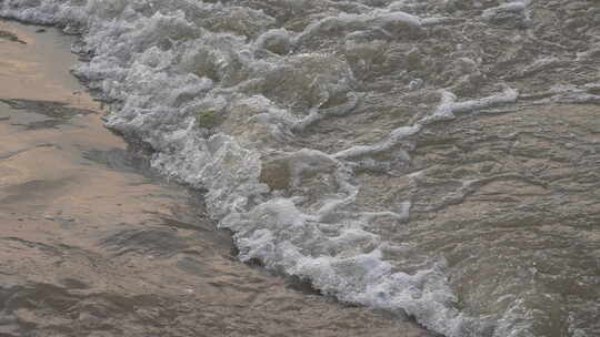 河流 流水 水面 奔流 江河 波涛 波浪翻滚