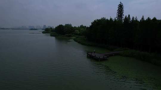 无锡长广溪湿地公园航拍
