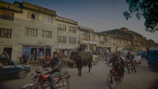贫穷国家尼泊尔视频素材模板下载
