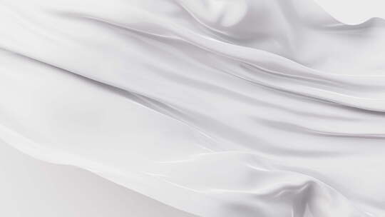 白色丝绸流动