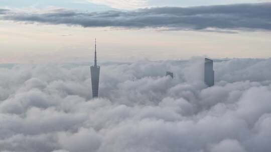 中国广东省广州市CBD中心城区建筑群