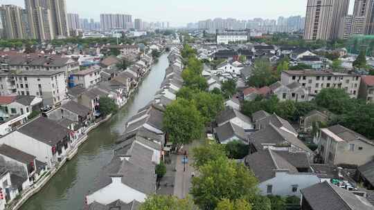 航拍江苏无锡大景无锡风光