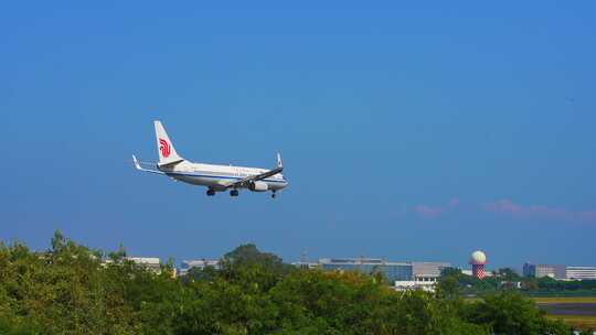 国际航空 飞机 航班 飞机降落 厦门高崎机场