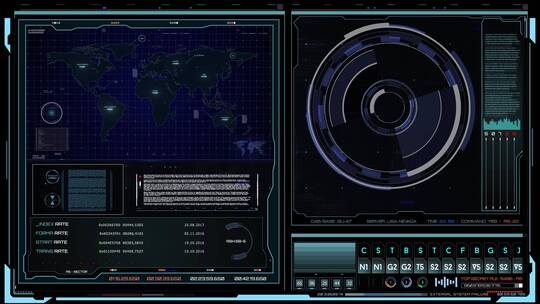 高科技HUD仪表板控制界面高清素材视频素材模板下载