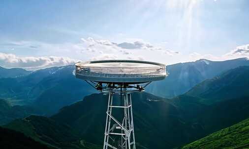 高山上的中国天眼 天文射电望远镜设备景观