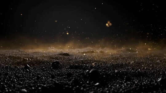 唯美质感金沙金色粒子抽象概念素材