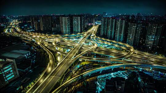 娇子立交夜景延时