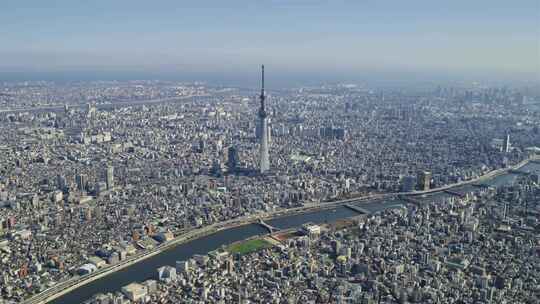 日本东京塔航拍