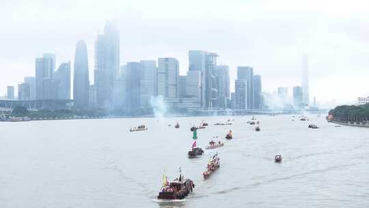 中国广东省广州市珠江端午招景