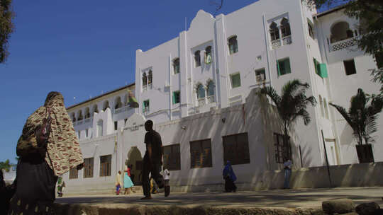 非洲坦桑尼亚桑给巴尔岛上的医院