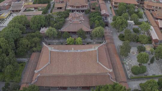 泉州开元寺东西塔西街钟楼航拍泉州市区大景