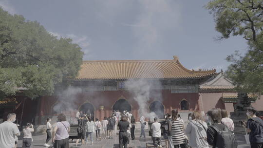 北京雍和宫视频素材模板下载