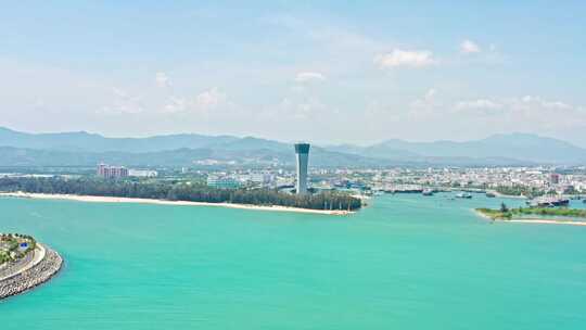 海南三亚崖州区崖城中心渔港丝路之塔