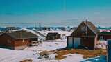 北极峡湾里的迪斯科湾小镇 北极探险高清在线视频素材下载
