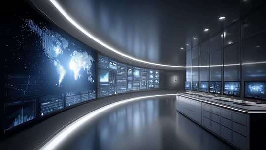 未来科技控制中心数据可视化