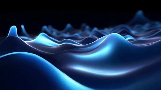 抽象线条波浪流动科技背景视频