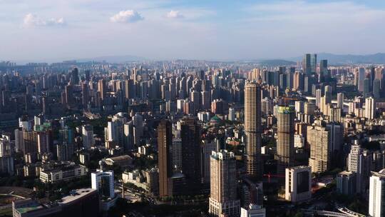 4K重庆城市一镜到底航拍素材9