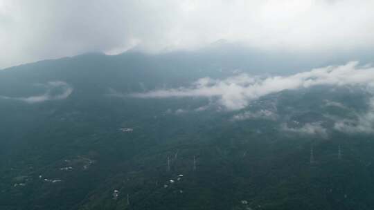 四川绵阳九皇山景区风景航拍