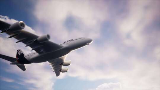 飞机起飞升空企业宣传素材