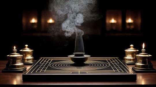 静谧空间中袅袅升起的禅意之烟