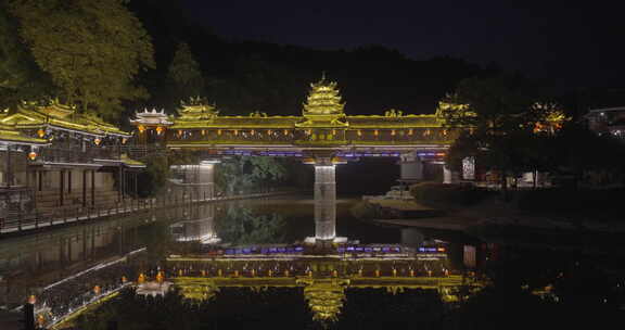 皇都侗文化村夜景