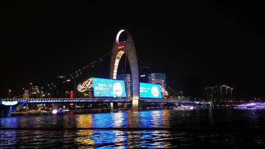 广州城市夜景灯光