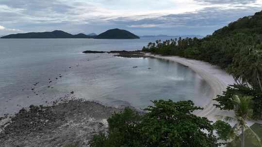 泰国苏梅岛拉迈海滩海滨度假自然风光航拍