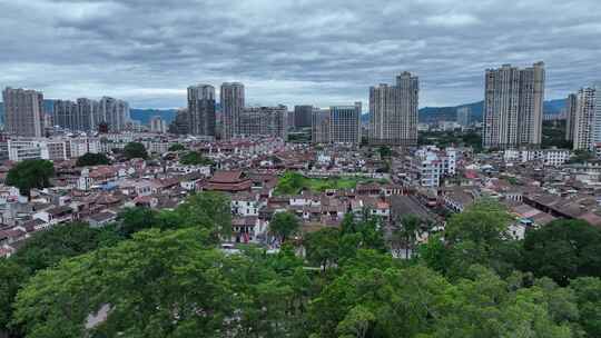 漳州古城航拍闽南古厝建筑福建旅游宣传片