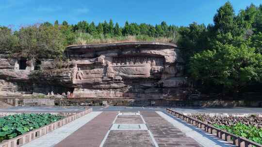 四川安岳石刻卧佛院