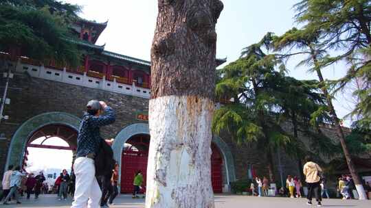 南京市玄武区玄武门玄武湖风景视频素材