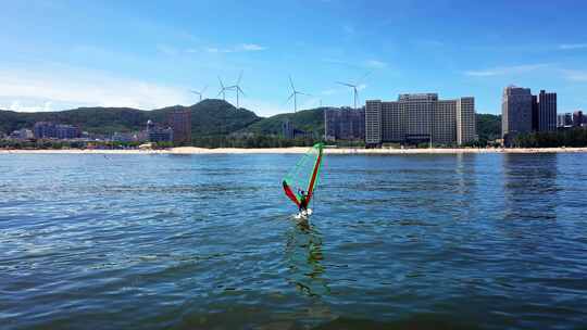 广东阳江海陵岛旅游风光航拍