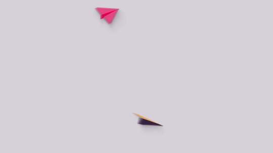 纸飞机创意MG动画简洁动态图形