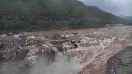 黄河黄河壶口瀑布江河山河河流奔腾河流长江