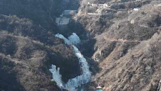 山区 村庄 航拍 山脉 村落