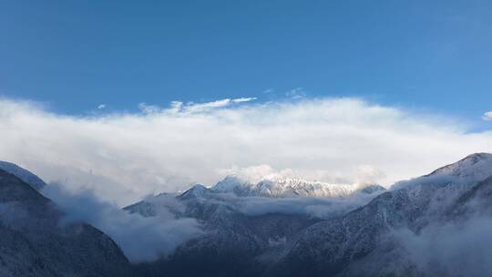 西藏察隅县雪山航拍