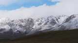 航拍青藏高原青海祁连山脉天境祁连雪山雪景高清在线视频素材下载