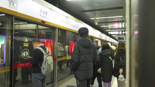 【4K】北京地铁 19号线 平安里视频素材模板下载