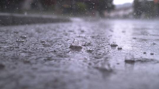 升格雨滴地面