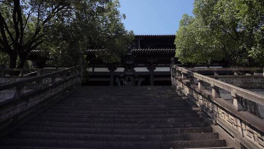 嘉兴柯岩风景区普照寺风景视频