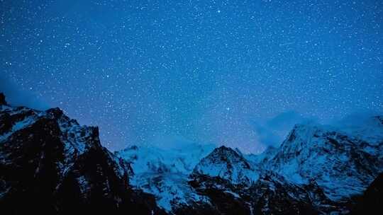 雪山星空延时