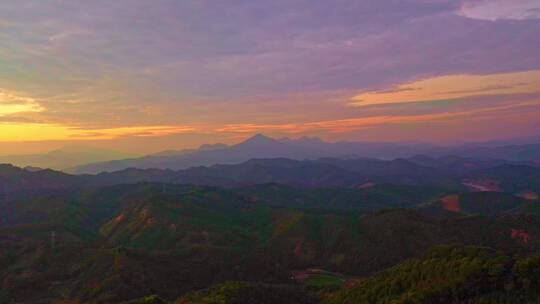 武夷山晚霞