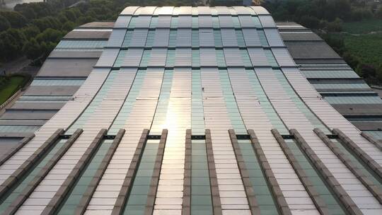 武汉琴台航拍建筑屋顶夕阳视频素材模板下载