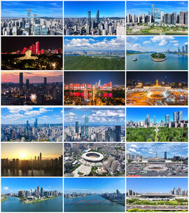 长沙高端大气城市宣传片合集高清在线视频素材下载