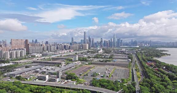 深圳市深圳湾大气空镜大景全景