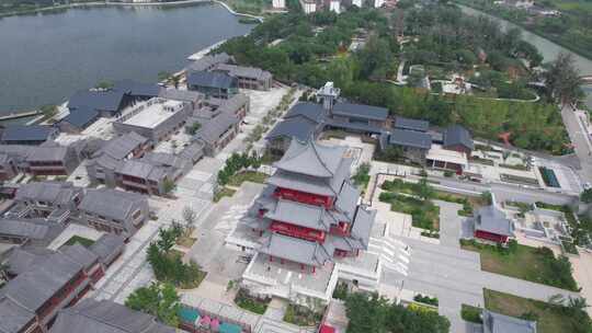 河北沧州南川楼历史文化街区航拍