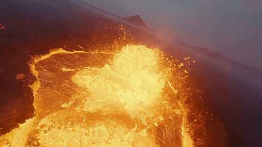 熔岩、火山、Fpv、无人机